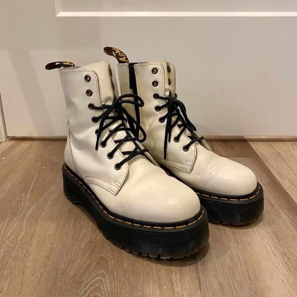 White Jadon Doc Martens Boots